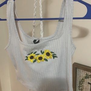 Sunflower Crop top